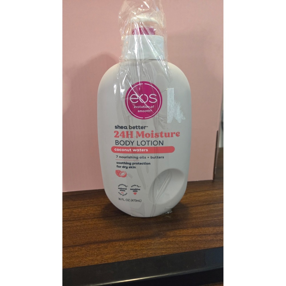 EOS Shea Better 24H Moisture Body Lotion Coconut Waters 16oz Dry Skin Care